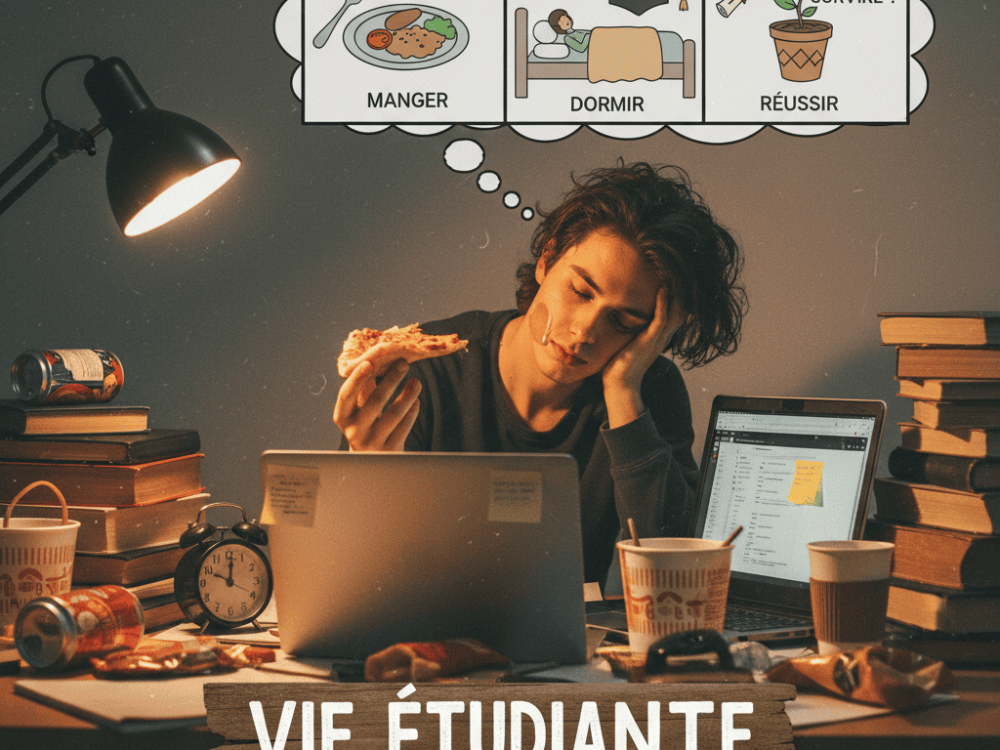 Vie Étudiante : Manger, Dormir, Réussir… ou Juste Survivre ?