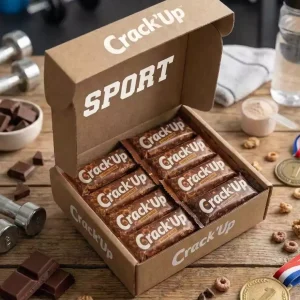 Pack de 10 barres Sport saveur Choco'Boost pour la récupération physique étudiante.