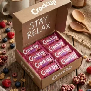 Pack de 10 barres Stay Relax Berry'Up pour la détente et la réduction du stress étudiant.