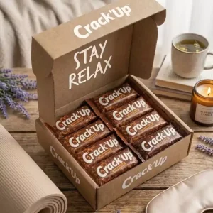 Pack de 10 barres Stay Relax saveur Choco'Boost pour la détente étudiante.