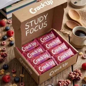 Pack de 10 barres Study Focus Berry'Up aux fruits rouges pour la concentration.